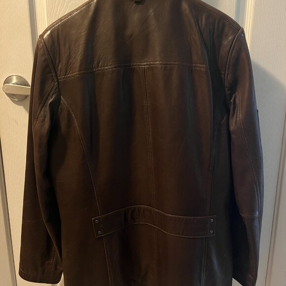 Danier Genuine Leather (Brown) Jacket (with detachable vest lining) *Vintage* - Picture 8 of 14